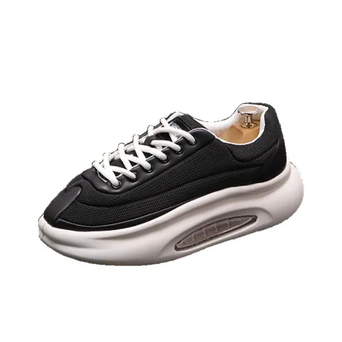 SENJIALUO Амортизация устойчивость к истиранию легкий увеличивающий высоту матовый низ топ кроссовки с толстой подошвой мужской