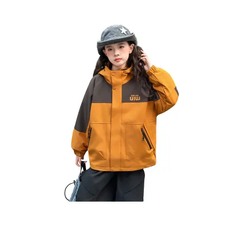 ZHIO Желтый С подарками Флис Линейка+Пальто Kids Туристическая одежда