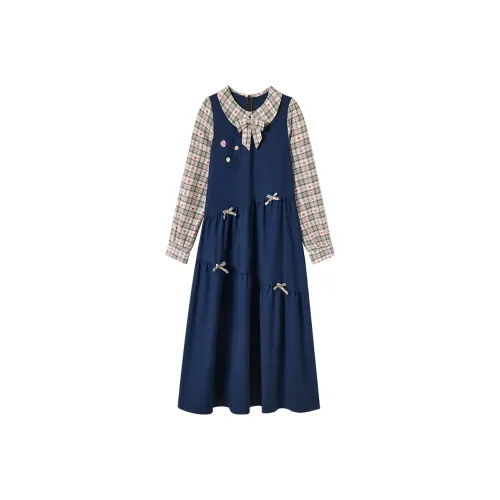 FABRIC PIG Длинное платье с длинными рукавами женское