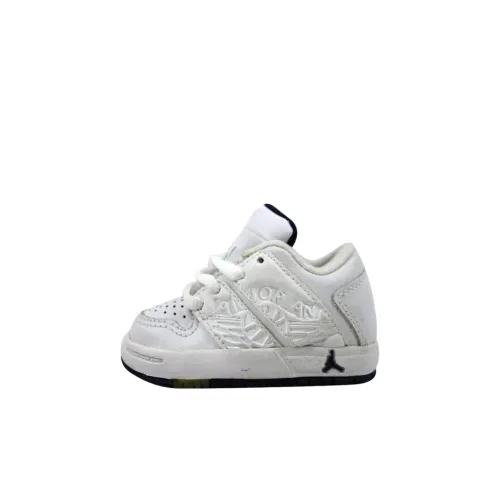 Джордан Nu Retro 1 Low Топ Обувь для малышей Белый Infant And Toddler