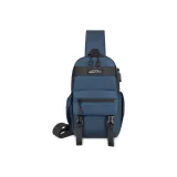 Одиночный, спина, синий