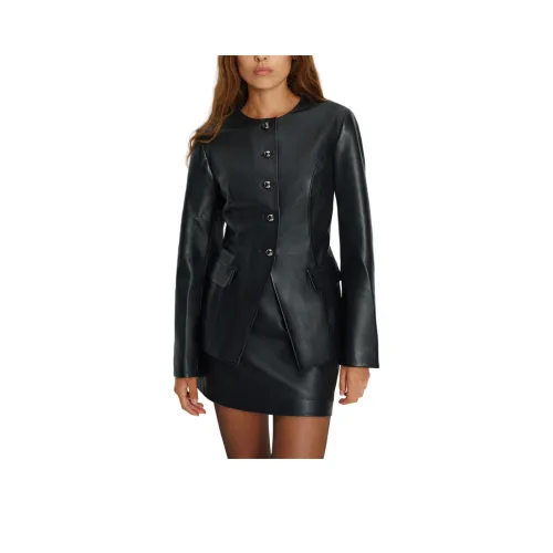 REFORMATION Veda Ayla Кожа Блейзер Бизнес Костюм Пальто Женские