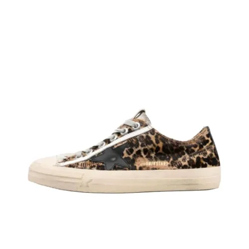 Golden Goose V Star Low Top Скейтборд Кроссовки Женские Черные Желтые