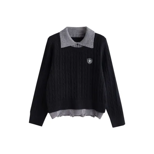 Tonlion Черный Женский Трикотаж