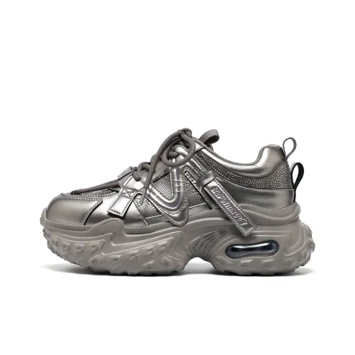 ST SAT Амортизация Увеличение Высоты Устойчивость к Износу Противоскользящий Низкий Топ Толстая Подошва Женские