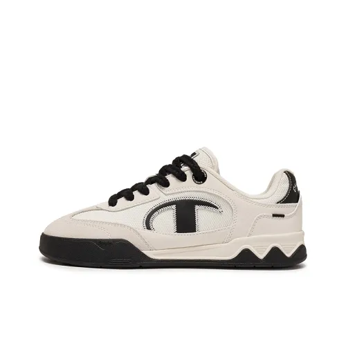 Champion Low Top Скейтборд Кроссовки Мужские Молочно-белый Черный