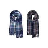 Синий клетчатый + Темно-синий клетчатый