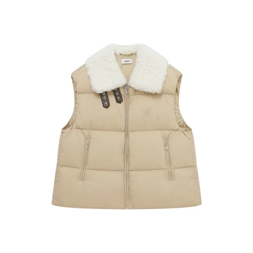 d'zzit Светлый хаки Женский пуховый жилет