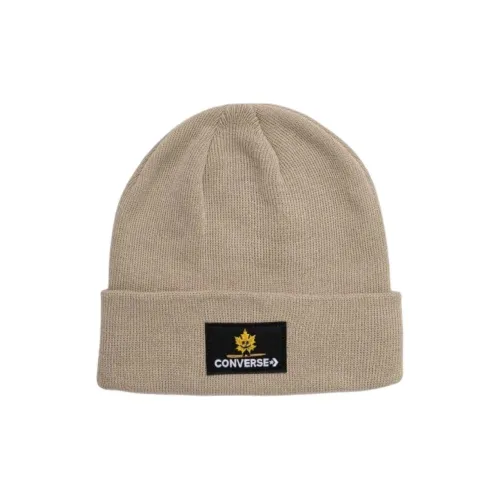Converse Polyester Beanies Unisex Khaki Конверс Полиэстер Шапки-бини Унисекс Хаки