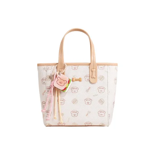 TOUTOU Maltese Collaboration Синтетическая кожа Сумка Стандартная Женская Кремово-белая