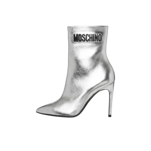 MOSCHINO Ботильоны Женские Серебряные