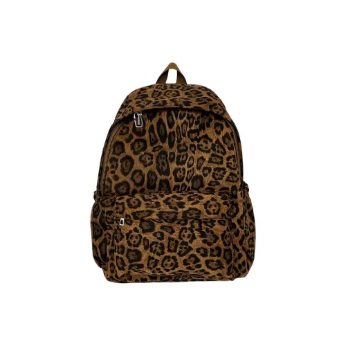 AUNG Фланель Рюкзак Стандартный Женский с Леопардовым Принтом