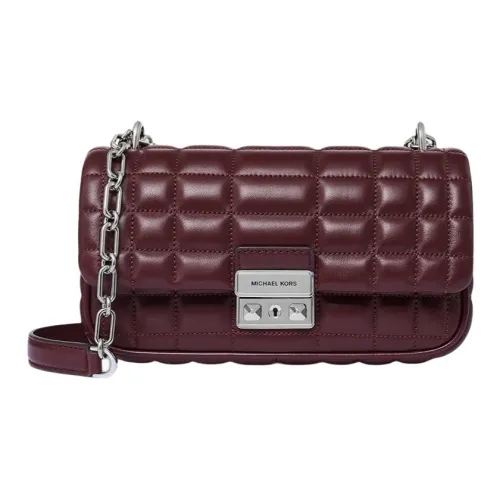 MICHAEL KORS Tribeca Sheepskin Сумка через плечо Маленькая Женская Коричневая Красная