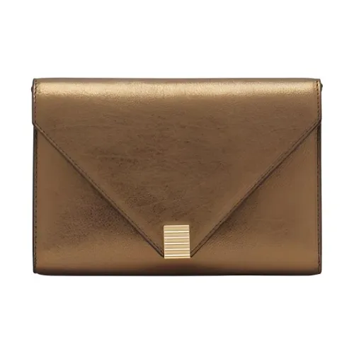 Lanvin Сумка через плечо из коровьей кожи Маленькая Женская Бронзовая