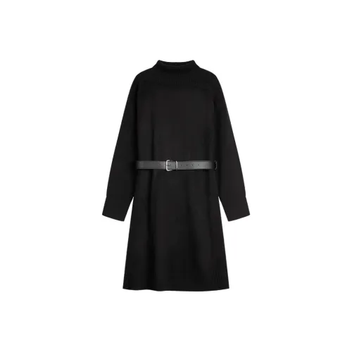 ELLE Длинное платье с длинными рукавами женское