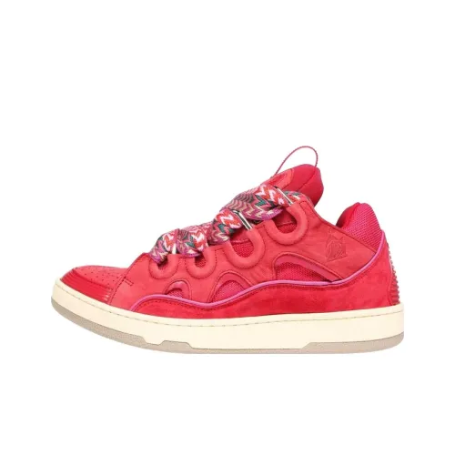 Lanvin Низкие кроссовки для скейтбординга Мужские Розовые Красные