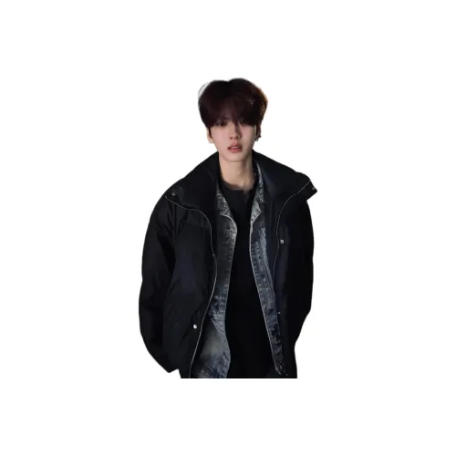 PODGORNOI Черный мужской пуховик