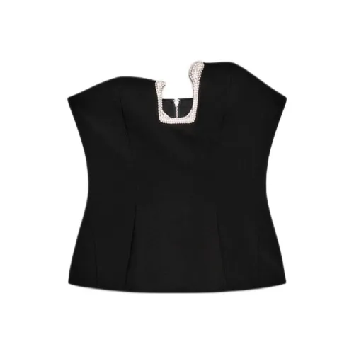 ZARA Collaboration Черный Женский Топ без бретелек