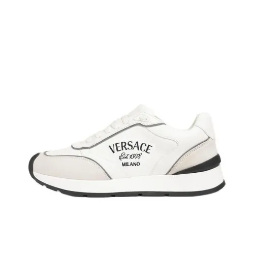 VERSACE Низкий топ Повседневная обувь Женская Белая Черная