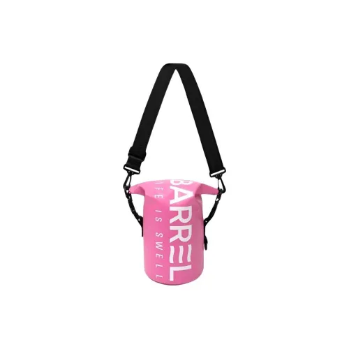 Баррель ПВХ Сумка Сумка через плечо Унисекс Розовая