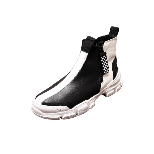 SENJIALUO Короткий Мартин Ботинок с грубым каблуком Мужской