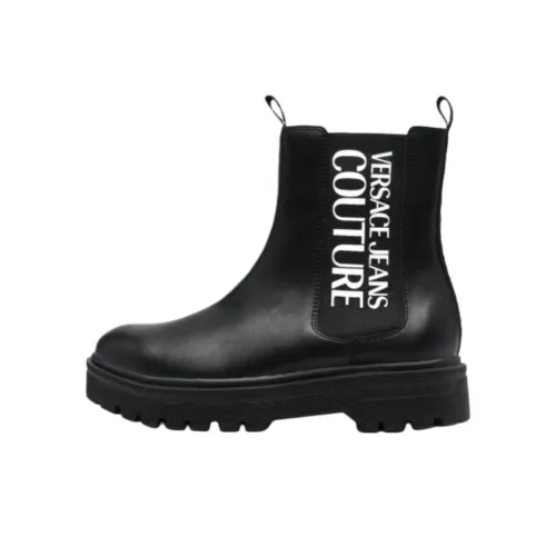 VERSACE JEANS Короткий Челси Мужской Черный