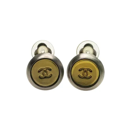 CHANEL Серьги из металла унисекс серебряный