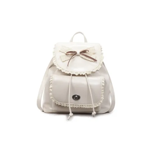 BAODIDAISHU ПУ (полиуретан) Рюкзак Стандартный Женский Экрю Серебристый Черный Кофейный