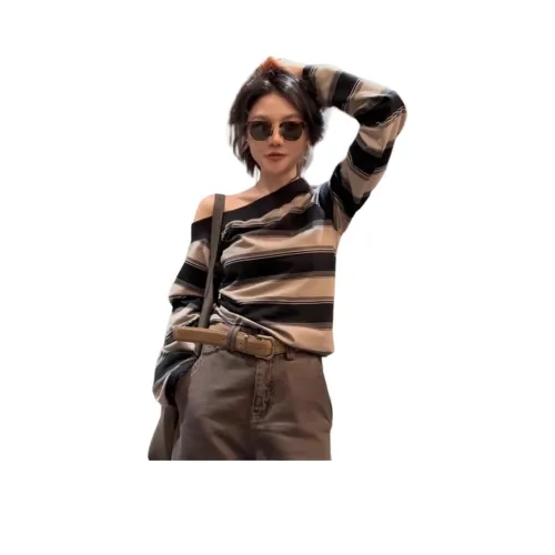 YICHEN Черные Женские T-рубашки