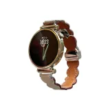 Умбра & Абрикос-Волна Зернистая кожа Личи Ремень