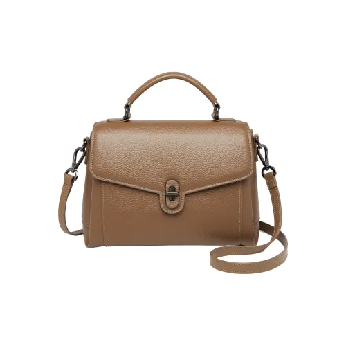 ZOOLER Сумка из натуральной коровьей кожи одно плечо женский темно-хаки