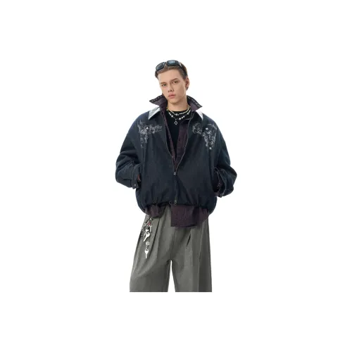 JHYQ Джинсовый синий Унисекс Джинсовые куртки