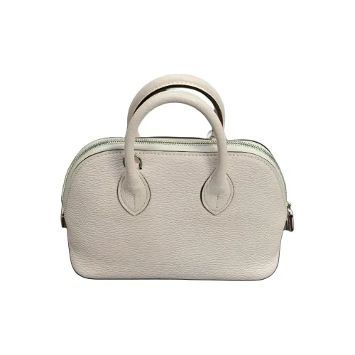 HERMES Bolide Mysore Шевро Сумка для боулинга Сумка через плечо Сумка Мини Женская M7 Любовь Розовая