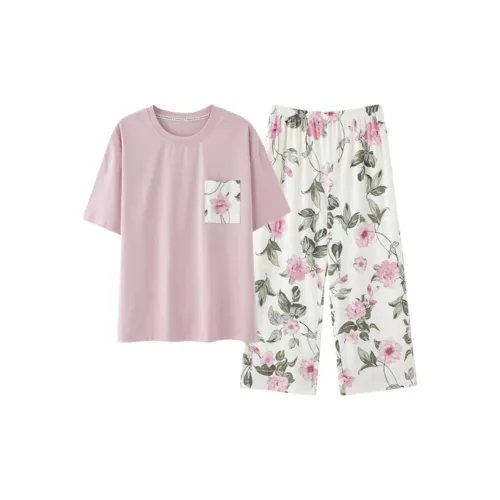 Floating Light Islands Пижама Набор Женский Розовый