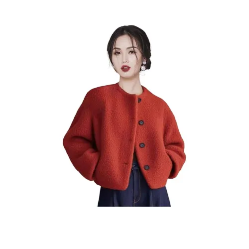 Langqing Velvet Feel Пальто Женское