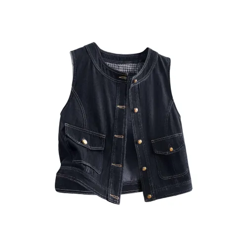 Cypress House Темно-синие женские жилеты
