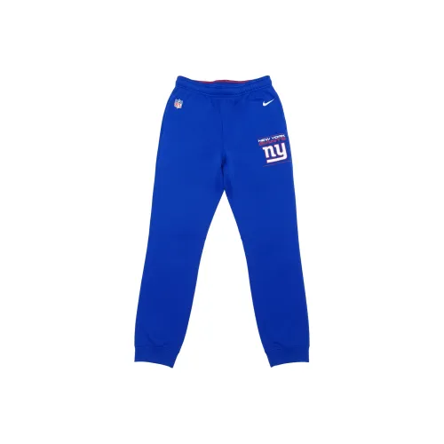 Nike Minimalist Style Versatile Ветрозащитный Теплоизоляционный Эластичный пояс С подворотом Подол Тренировочные брюки Подростки Синий