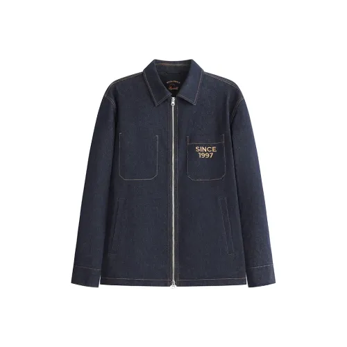 ROYAL FAMILY Темно-синий Мужской Пуховик