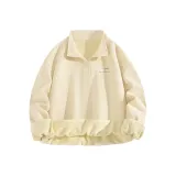 [Thickened и с флисовой подкладкой] Светлый бежевый (Tb Graffiti Tangshi Логотип на груди)