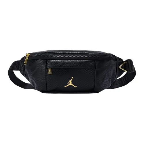 Джордан Полиэстер Композитная Кожа Сумка через плечо Слинг-сумка Сумка на пояс Унисекс Черный