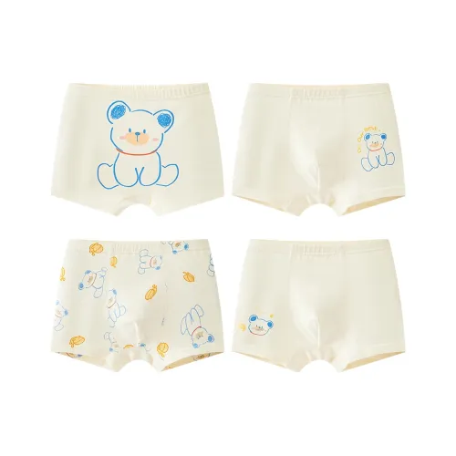 Хлопок 4 пачки Абрикос + Светлый Абрикос + Кожа + Светлая Кожа Детское нижнее белье