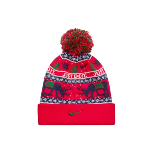 nike Полиэстер Beanies Унисекс Университетский Красный Полночь Морской Синий Темно-Синий