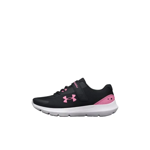 Under Armour Surge 3 AC Low Топ Детские беговые кроссовки Черный Children Возраст 3-7 лет