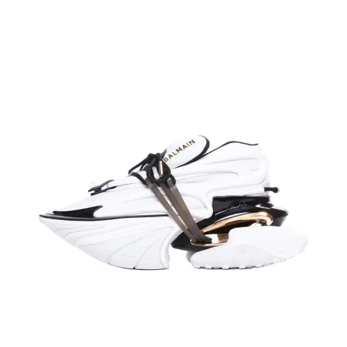 BALMAIN Unicorn Низкий Топ Повседневная Обувь Женская Белая