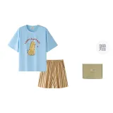 Синий/Желтый Щенок Короткий Зеленая Коробка