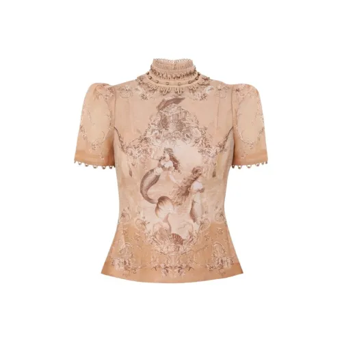 Zimmermann SS26 Стандартная T-рубашка Женская