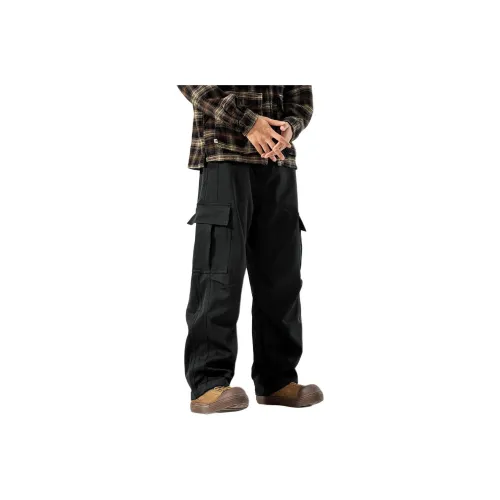 ZENGZHI Карго Брюки Свободный крой Прямой крой Унисекс