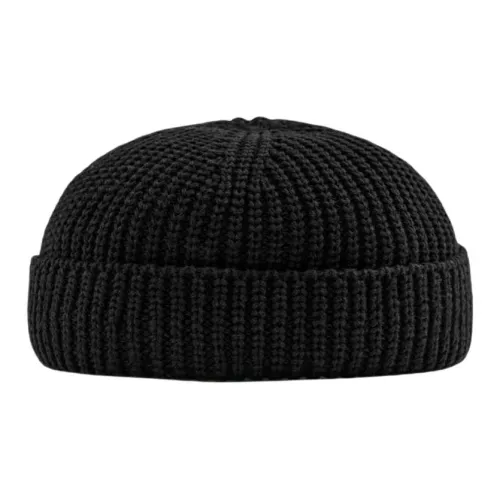 ZARA Cotton Beanies Men's Black