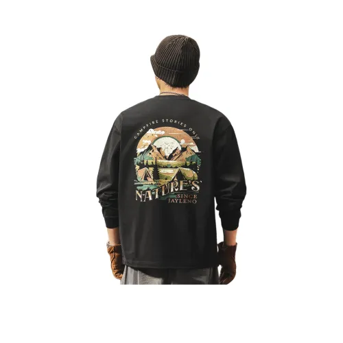 JIELEINUO Черные Мужские T-рубашки