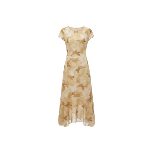 Seven POINT Мера и Резка Короткий Рукав Платье Женское